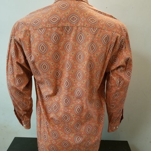 Men's Pink Paisley GAP Button Down Shirt - Picture 2 of 2